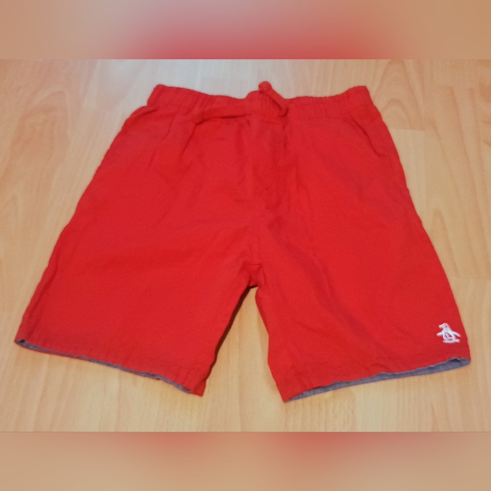 Original Penguin Bright Red Khahi Shorts 5T